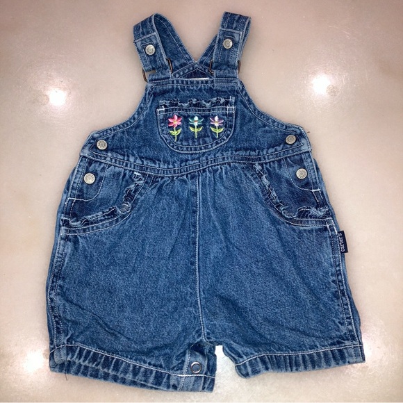 Carter's Other - Vintage Carter’s Floral Ruffle Overalls